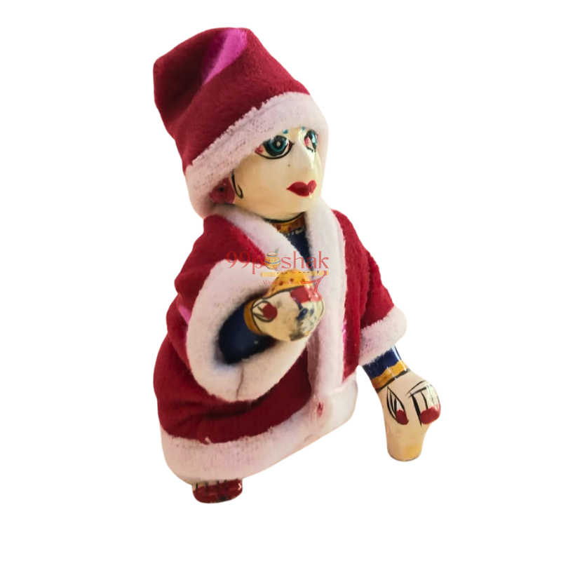 Laddu Gopal Winter Velvet Night Suit - Mix Color