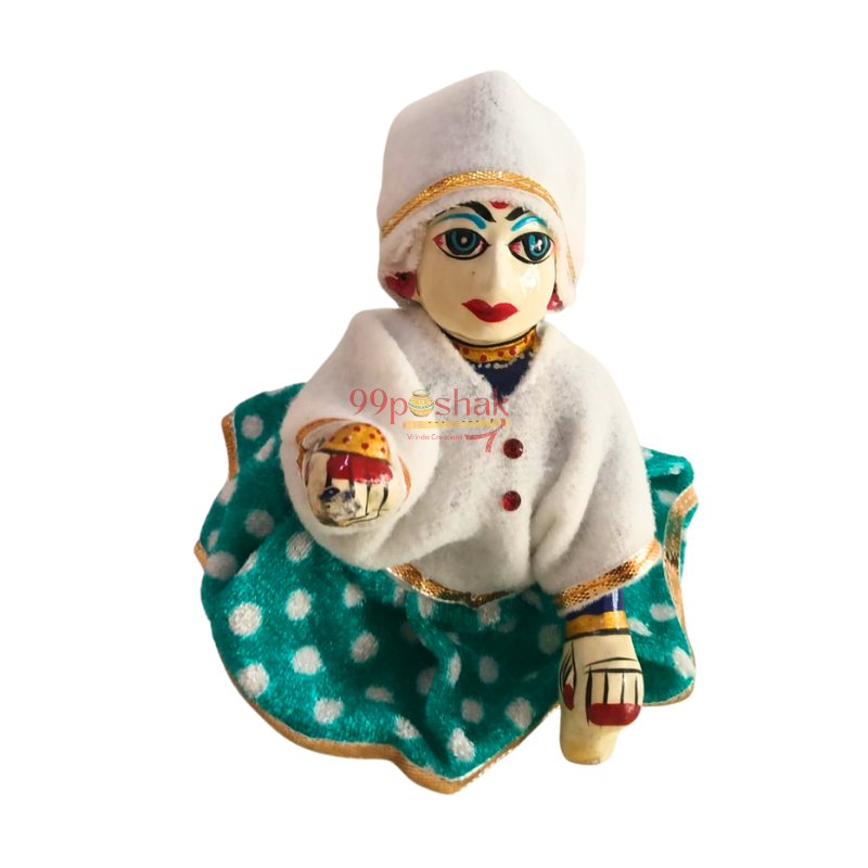 Woollen Kurta Dhoti Set for Laddu Gopal - Single Pc - Mix Color