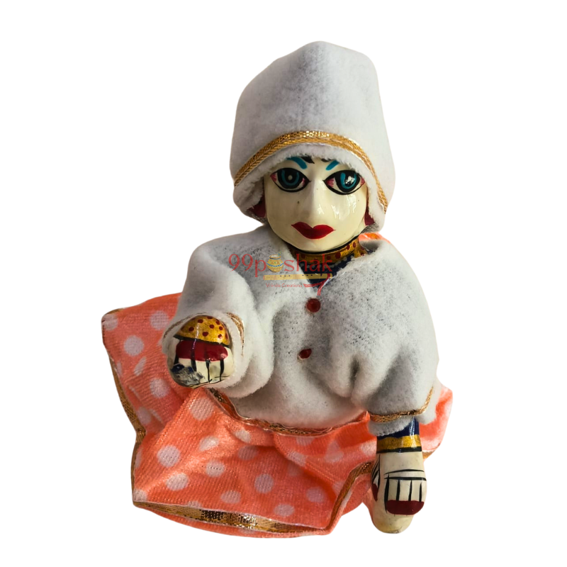 Woollen Kurta Dhoti Set for Laddu Gopal - Single Pc - Mix Color