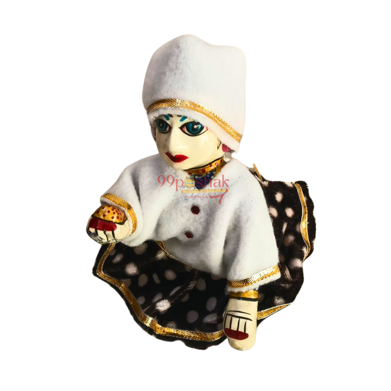 Woollen Kurta Dhoti Set for Laddu Gopal - Single Pc - Mix Color