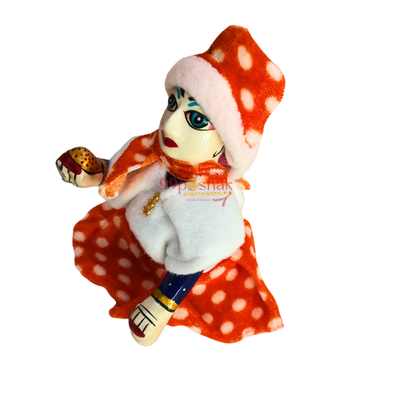 Winter Velvet Kurta Dhoti Patka with Cap for Laddu Gopal