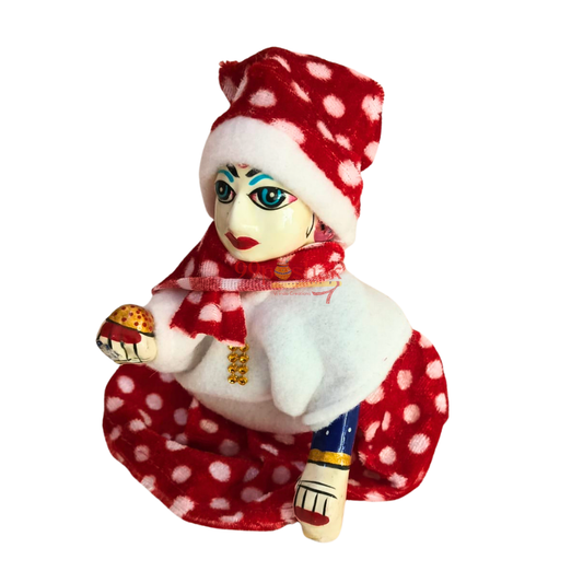 Winter Velvet Kurta Dhoti Patka with Cap for Laddu Gopal