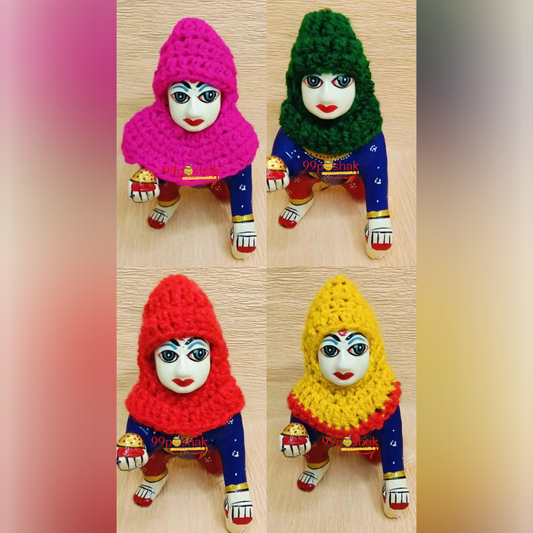 Laddu Gopal Woolen Monkey Cap - Pack of 4