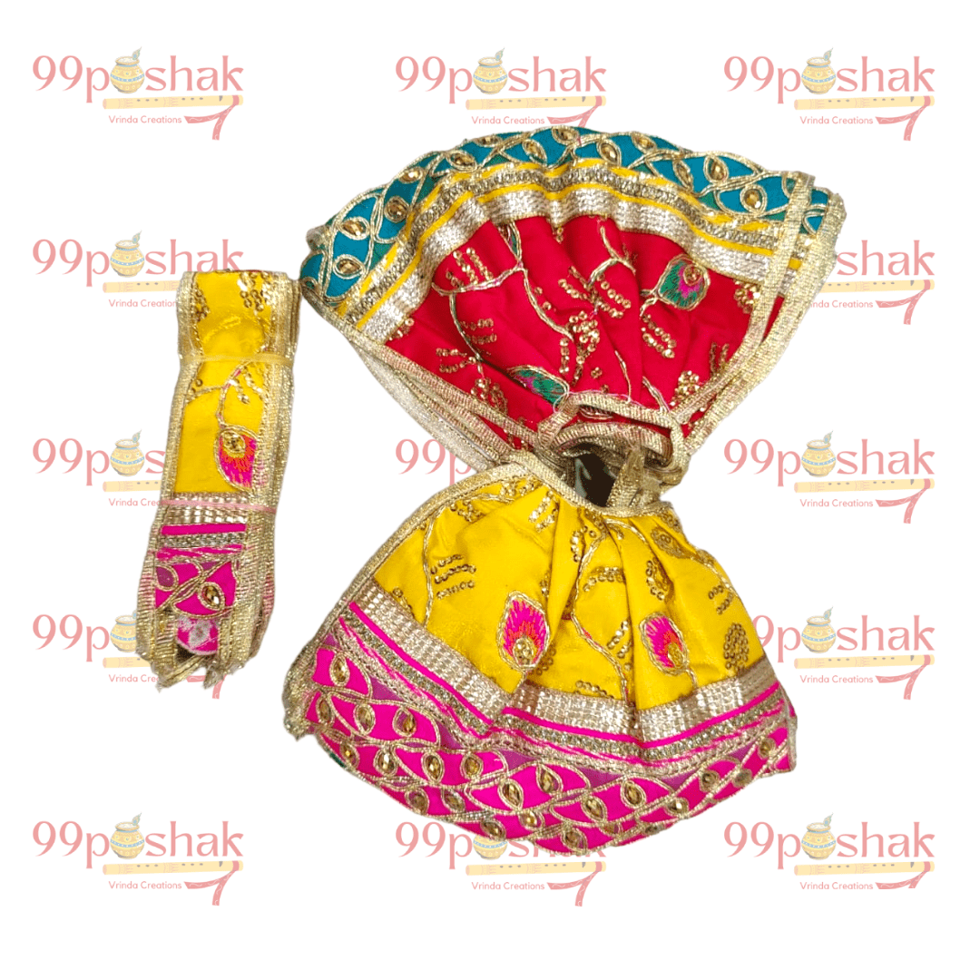 Mata Rani Dress 4 Inch (1Pc) Multicolor