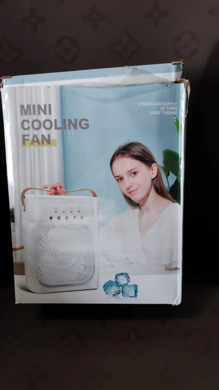 Portable Air Cooler Fan with 7-Color Light – Laddu Gopal Personal AC Fan