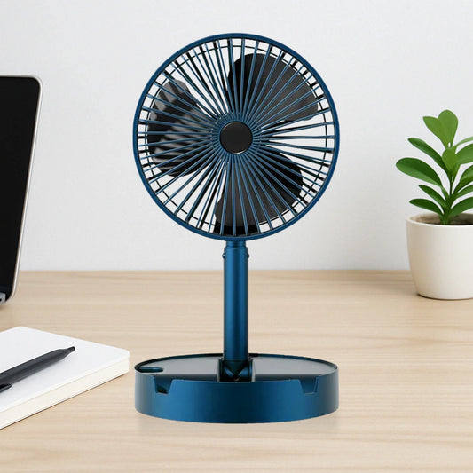 Laddu Gopal Adjustable Portable Desktop Fan - Telescopic Silent Personal Cooling Fan