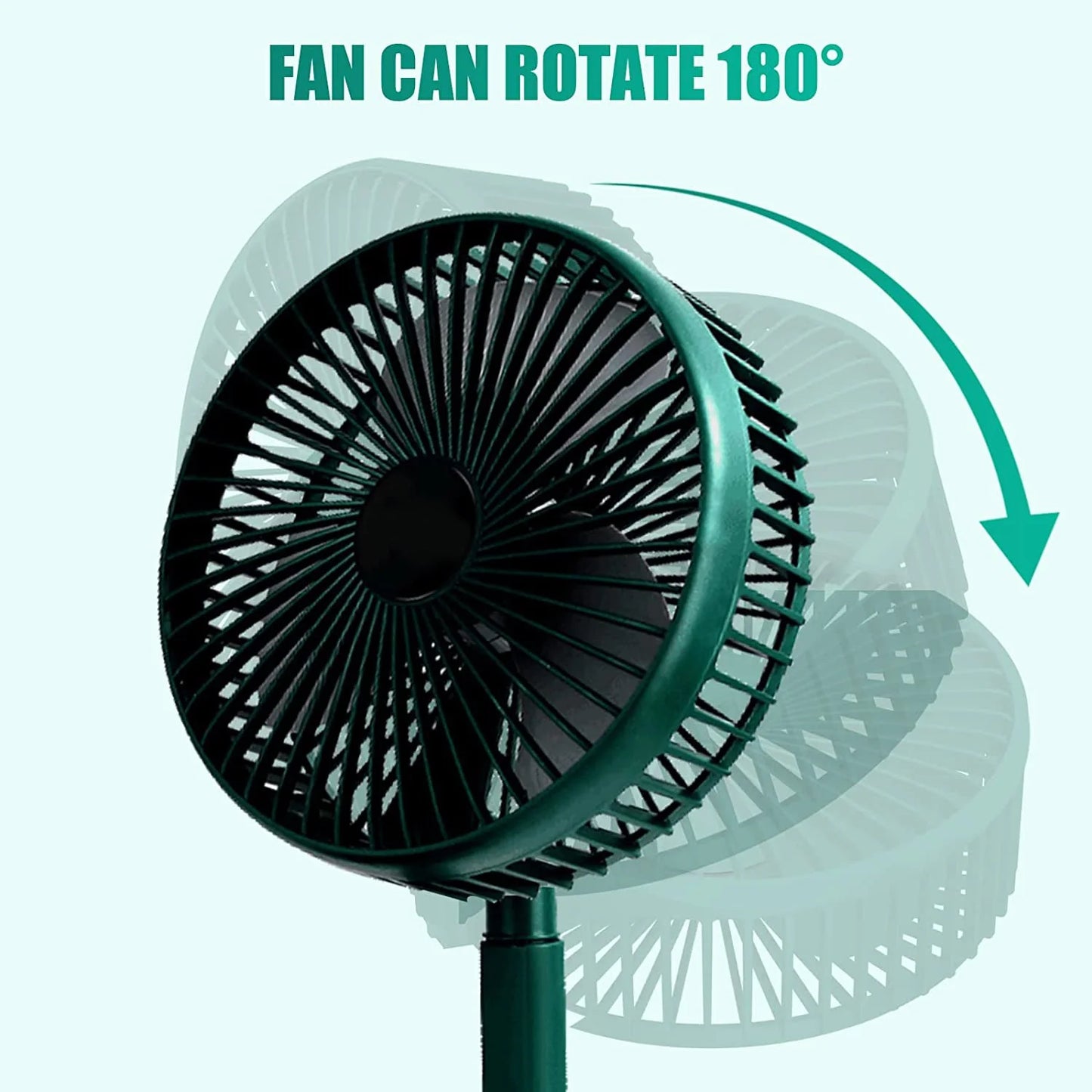 Laddu Gopal Adjustable Portable Desktop Fan - Telescopic Silent Personal Cooling Fan