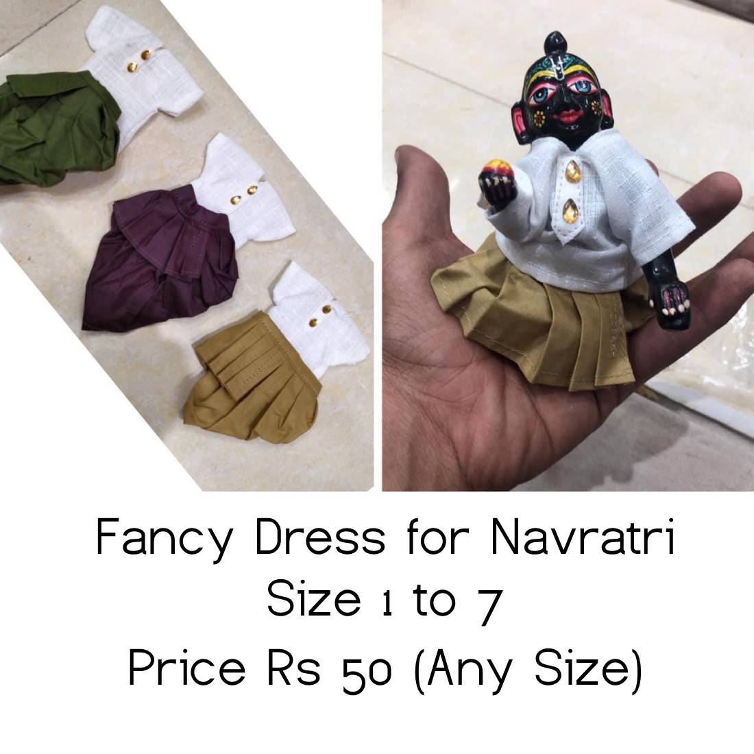 laddu gopal summer nightsuit pack of 5 all size ,kanha ji dress nights –  Shoubhitwear